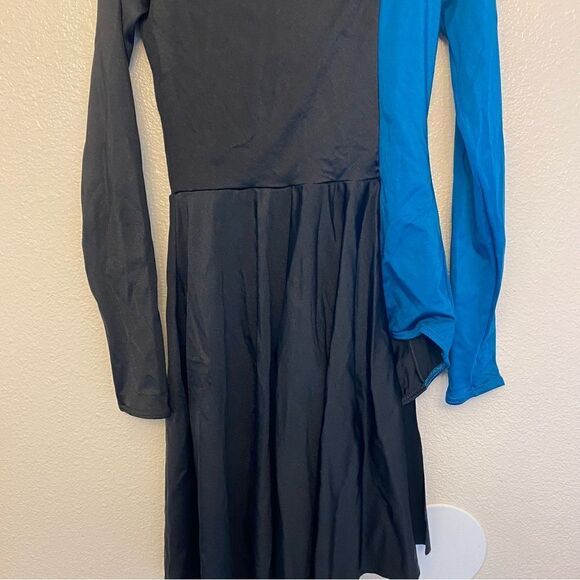 Weissman Balera Dance Costume teal blue dress Make It Rain 10920 Adult medium MA - Picture 4 of 13